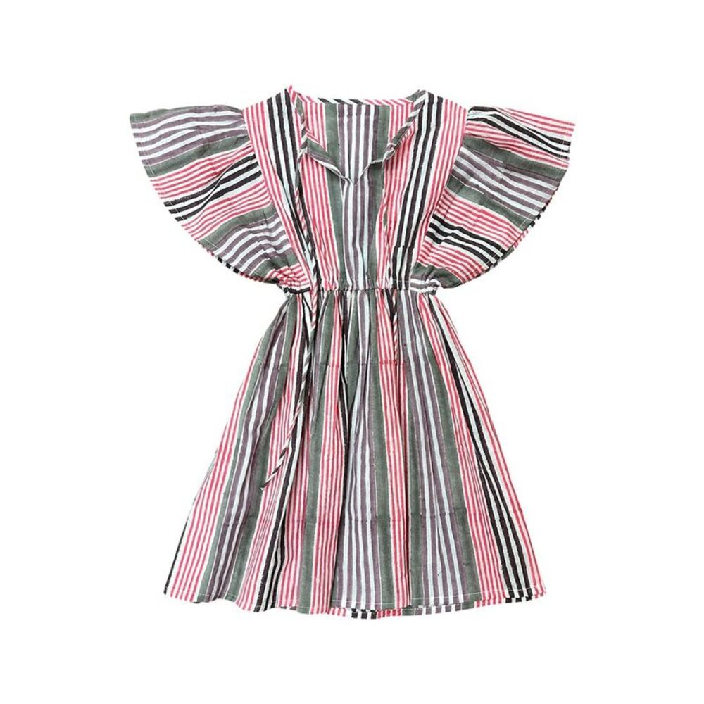 Mer St. Barth Girls  Margaux Dress, Pink